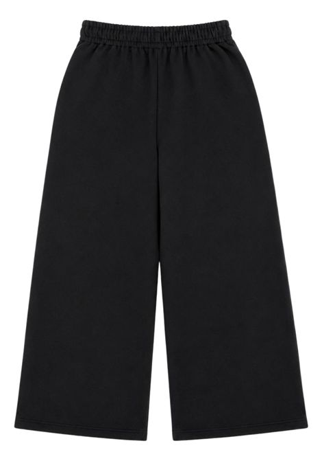 Girls' leopard cotton skirt GCDS | C2GXQI554F342NERO