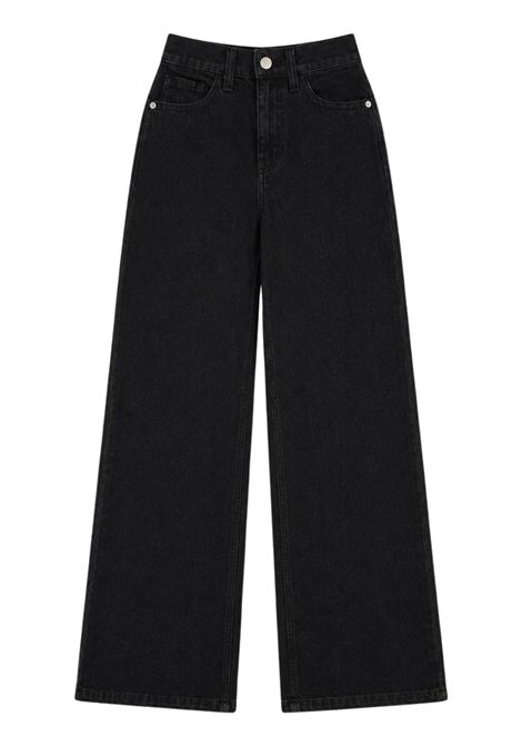 Girls' denim cotton jeans GCDS | C2GXQI608D346NERO