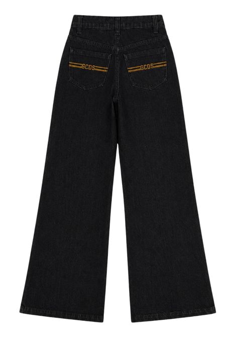 Girls' denim cotton jeans GCDS | C2GXQI608D346NERO