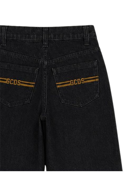 Girls' denim cotton jeans GCDS | C2GXQI608D346NERO