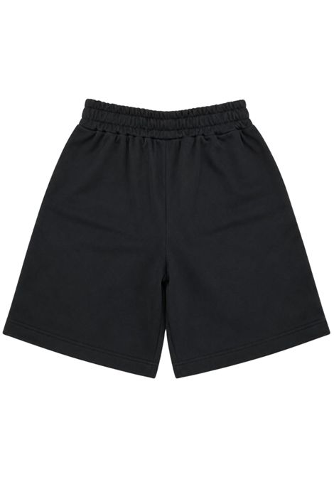 Shorts bambina nero in cotone GCDS | C2GXQL555F342NERA