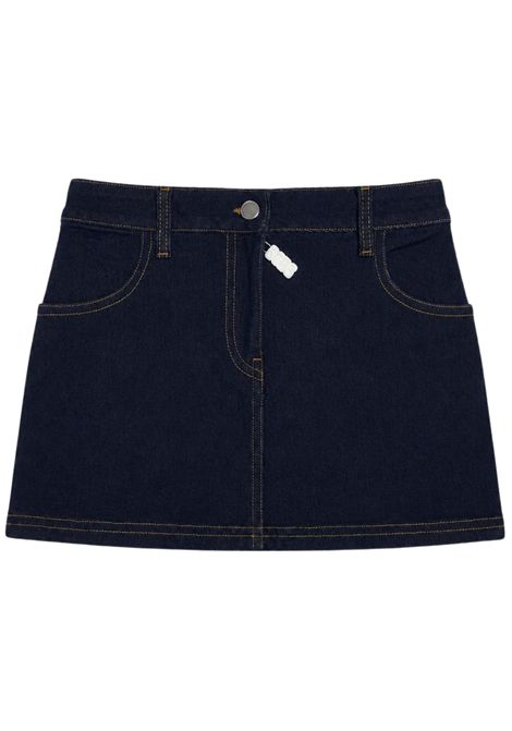 Gonna bambina in cotone denim GCDS | C2GXQM611D346DENIM