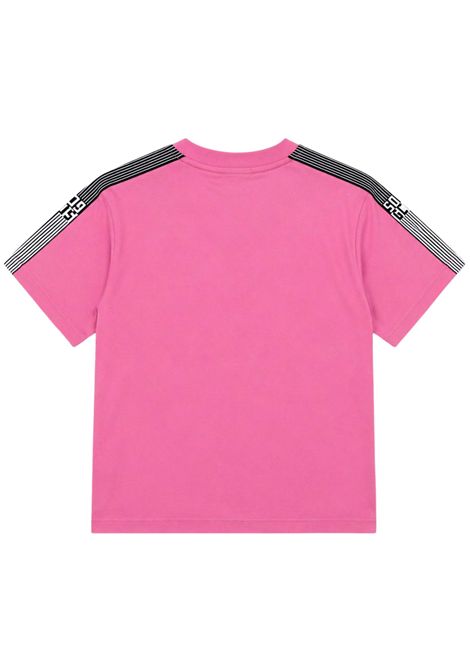 T-shirt bambina rosa in cotone GCDS | C2UJQC506J341ROSA