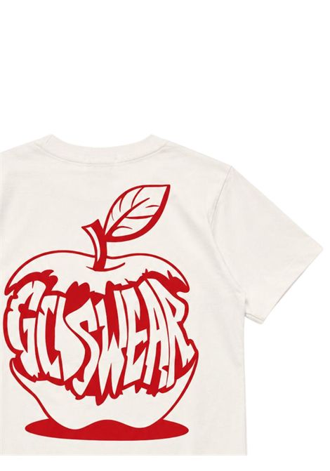 T-shirt bambino panna in cotone GCDS | C2UJQC575J341PANNA