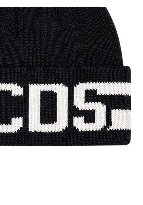 Cappello unisex nero in lana GCDS | C2UXQN595K347NERO