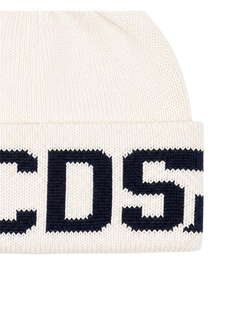 Cappello unisex panna in lana GCDS | C2UXQN595K347PANNA