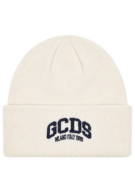 Cappello unisex panna in lana GCDS | C2UXQN597K347PANNA