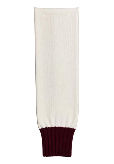 Sciarpa unisex panna in viscosa GCDS | C2UXQP602K34PANNA