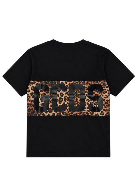 Black cotton T-shirt for girls GCDS | Z0GJQC585J106NERA