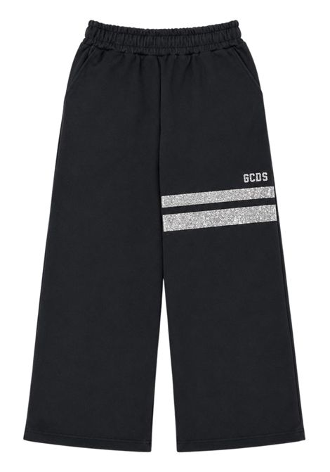 Pantalone bambina nero in cotone GCDS | Z0GJQI620F004NERO