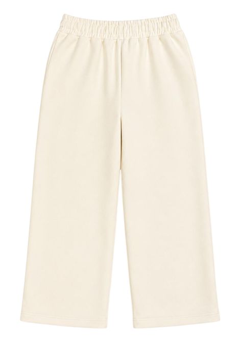 Pantalone bambina panna in cotone GCDS | Z0GJQI620F004PANNA