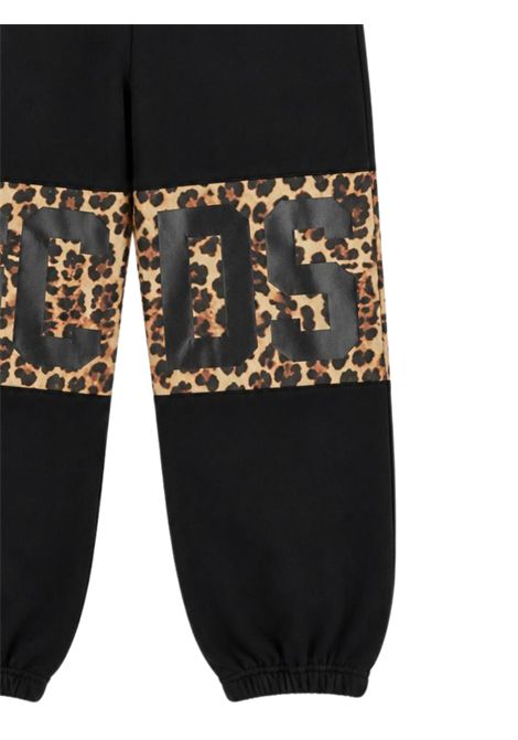 Pantalone bambina nero in cotone GCDS | Z0GXQI588F005NERO