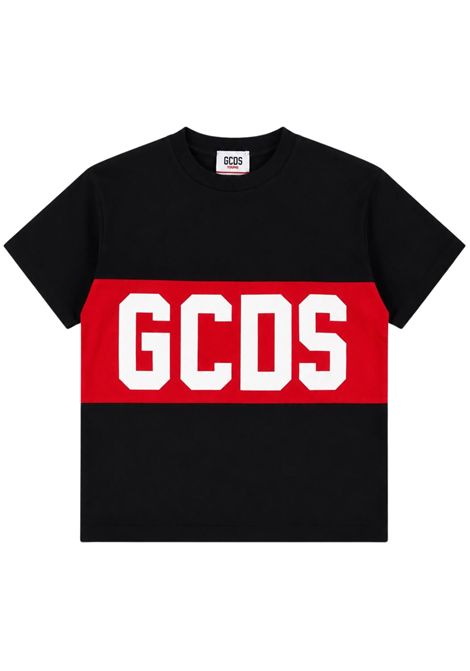 T-shirt unisex nera in cotone GCDS | Z0UJQC585J105NERO