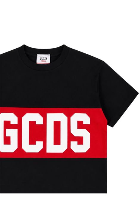 T-shirt unisex nera in cotone GCDS | Z0UJQC585J105NERO