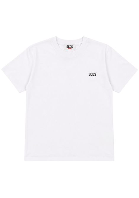 T-shirt unisex bianca in cotone GCDS | Z0UJQC587J105BIANCO