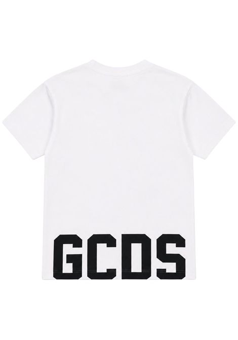 T-shirt unisex bianca in cotone GCDS | Z0UJQC587J105BIANCO