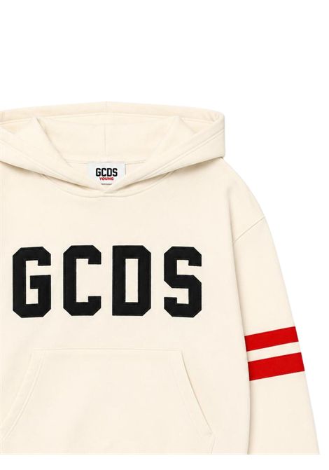 Unisex white cotton sweatshirt GCDS | Z0UJQE590F004BIANCO