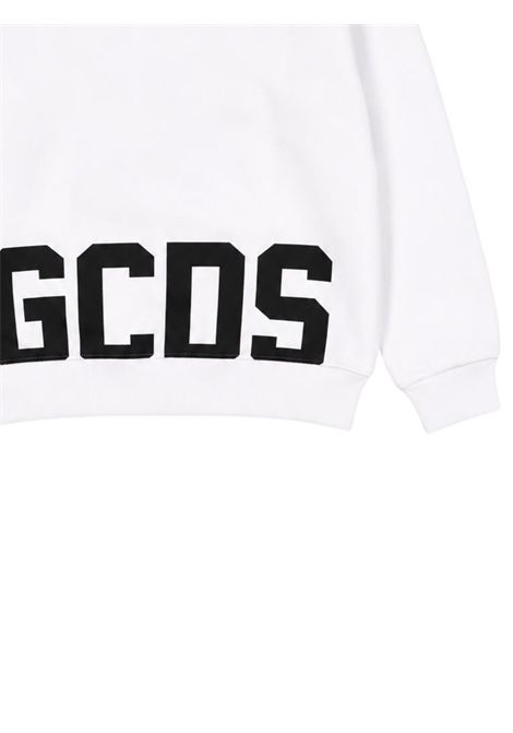 Felpa unisex bianca in cotone GCDS | Z0UJQE624F004BIANCO