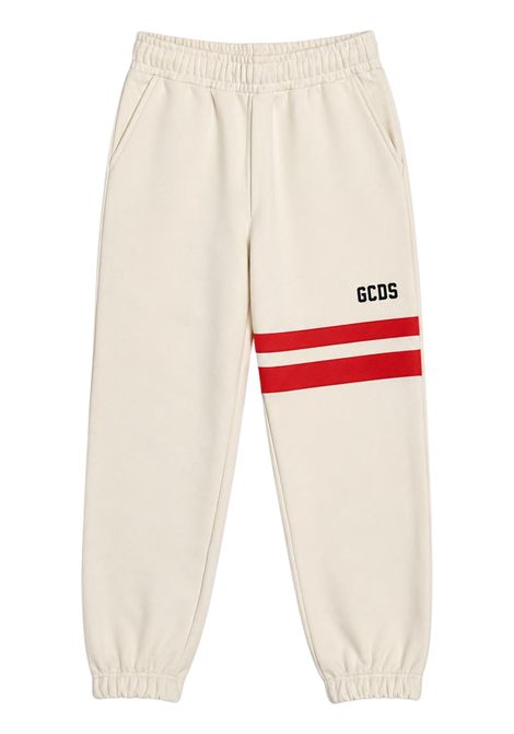 Pantalone unisex panna in cotone GCDS | Z0UJQI593F004PANNA