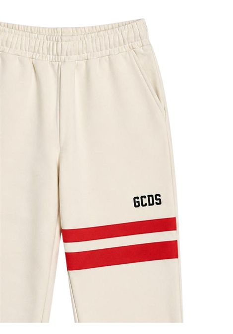 Pantalone unisex panna in cotone GCDS | Z0UJQI593F004PANNA