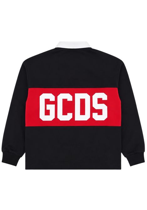 Felpa unisex nera in cotone GCDS | Z0UXQD613F245NERO