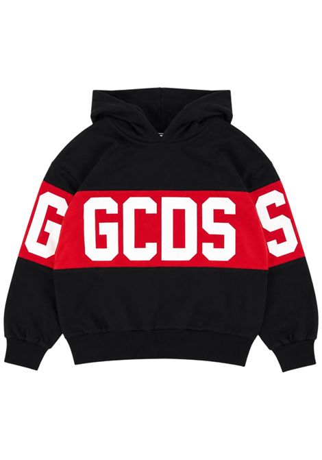 Felpa unisex nera in cotone GCDS | Z0UXQE583F004NERO