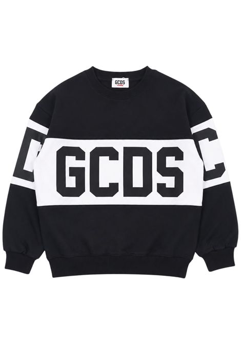 Felpa unisex nera in cotone GCDS | Z0UXQE584F004NERO