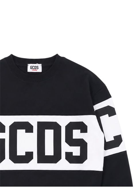 Felpa unisex nera in cotone GCDS | Z0UXQE584F004NERO