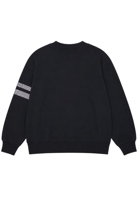 Black cotton sweatshirt for girls GCDS | ZOGJQE591F004NERA