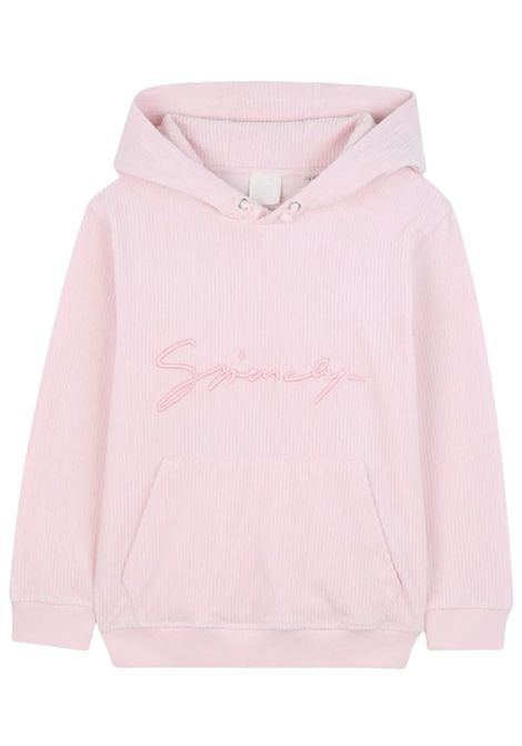 Felpa bambina rosa in velluto GIVENCHY | H30940/CEROSA