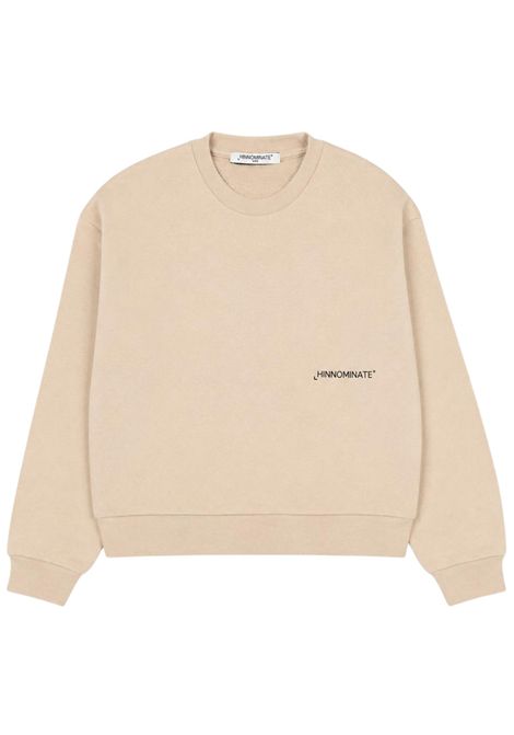 Felpa bambina beige in cotone HINNOMINATE | F00011/DEBEIGE