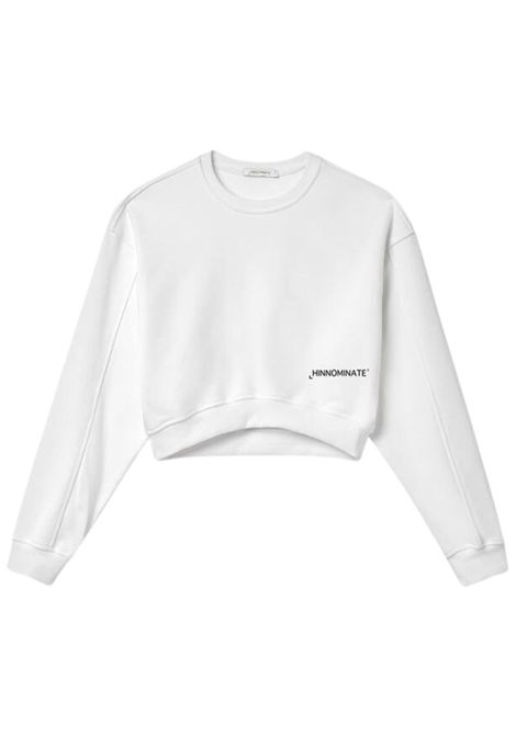 White cotton sweatshirt for girls HINNOMINATE | FY00166/DEBIANCO