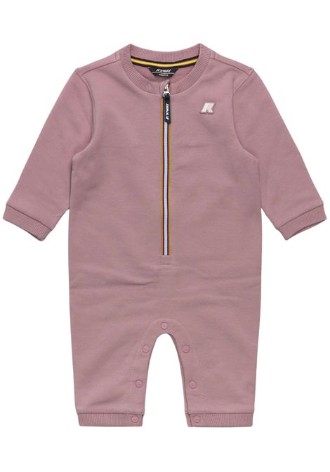 Tutina neonata rosa in cotone K-way | K31361W/SUROSA