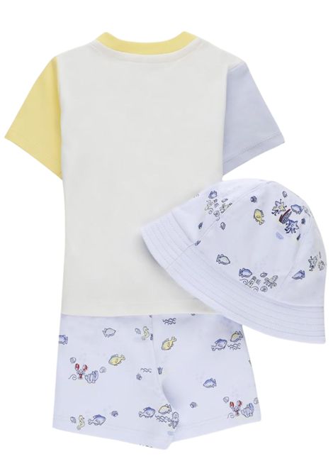 Blue cotton baby boy set Kenzo | K60064AZZURRO