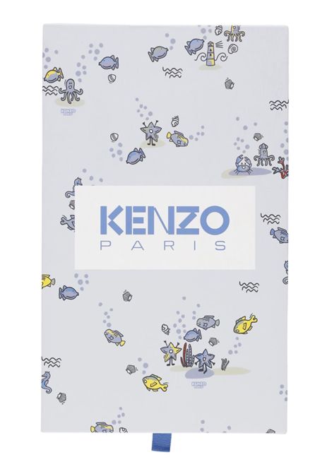 Blue cotton baby boy set Kenzo | K60064AZZURRO