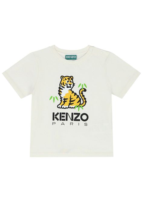 Completo neonato bianco in cotone Kenzo | K60138BIANCO