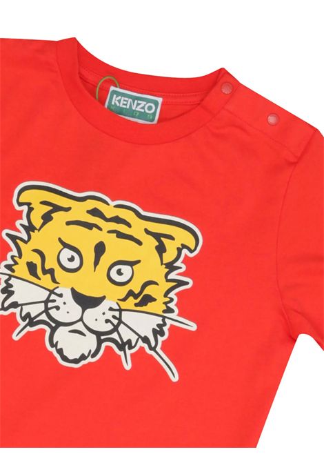 Completo neonato rosso in cotone Kenzo | K60141ROSSO