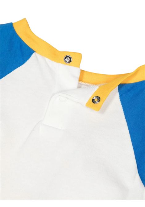 T-shirt neonato bianca in cotone Kenzo | K60156BIANCO
