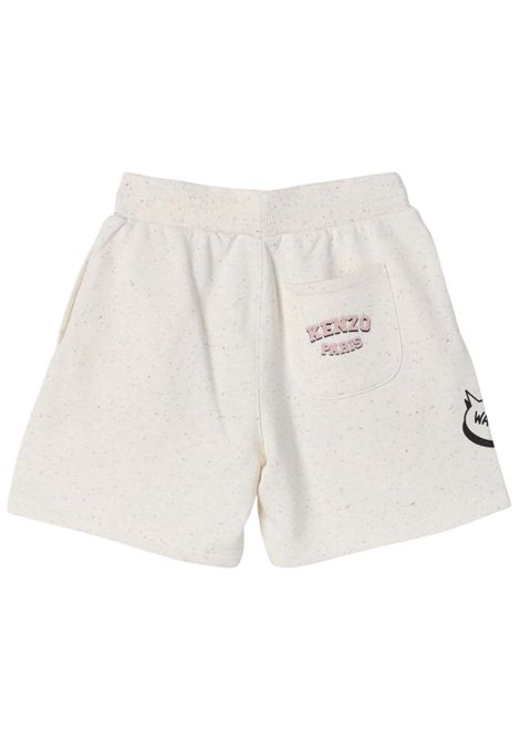 Shorts bambina panna in cotone Kenzo | K60233PANNA