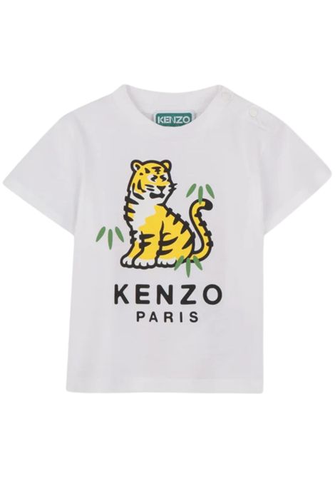 Unisex white cotton T-shirt Kenzo | K60249BIANCO