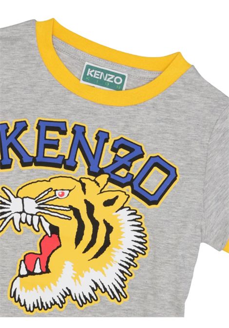 Children's grey cotton T-shirt Kenzo | K60307GRIGIO