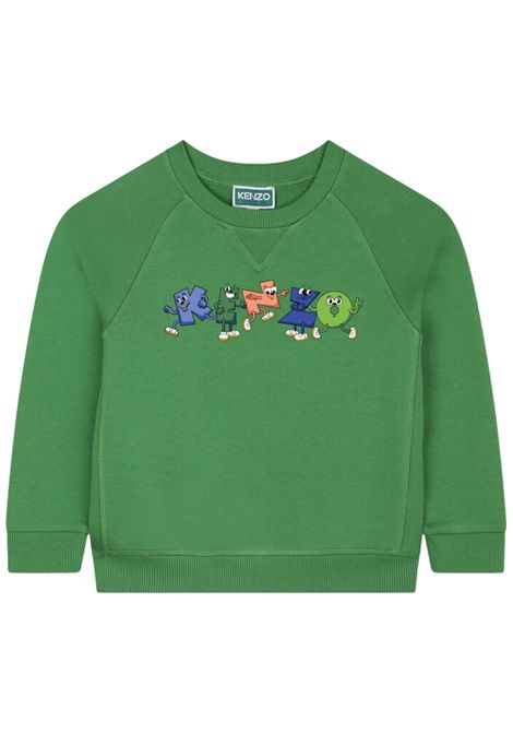 Green unisex cotton sweatshirt Kenzo | K60327VERDE