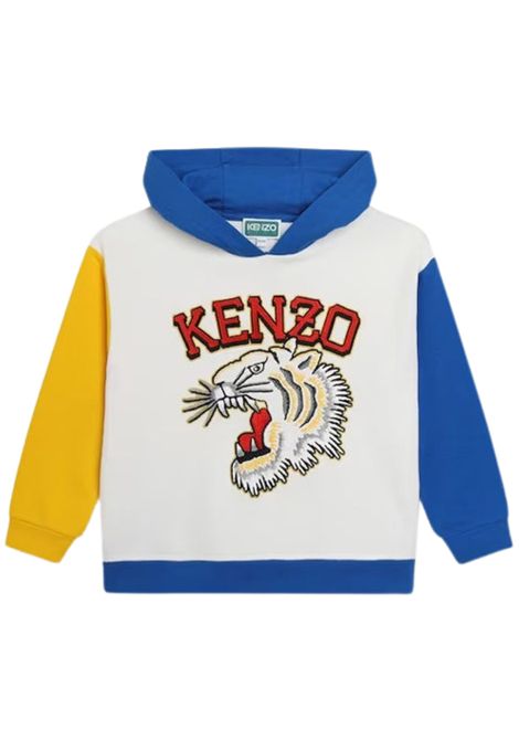 White cotton children's sweatshirt Kenzo | K60329BIANCO