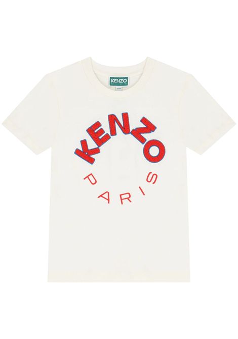 Unisex cream cotton T-shirt Kenzo | K60341PANNA