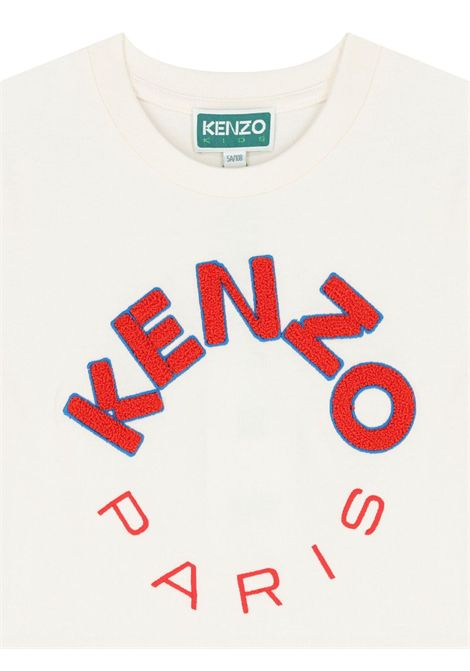 Unisex cream cotton T-shirt Kenzo | K60341PANNA