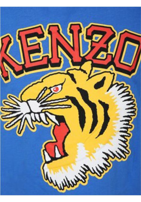 Blue cotton T-shirt for children Kenzo | K60356BLU