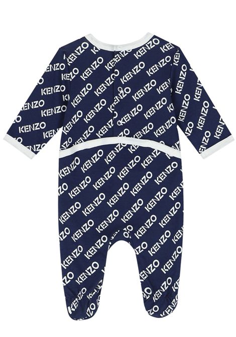 Blue cotton baby set Kenzo | K60378BLU