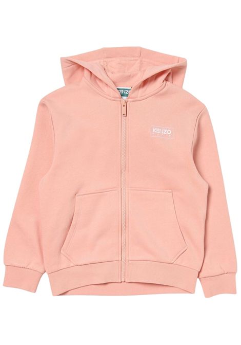 Felpa bambina rosa in cotone Kenzo | KK60284ROSA