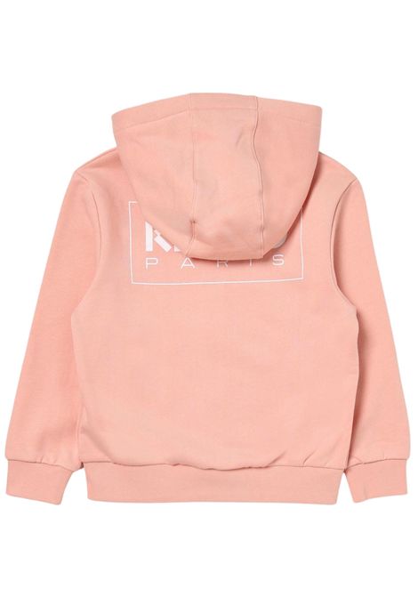 Felpa bambina rosa in cotone Kenzo | KK60284ROSA