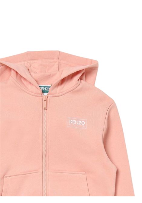 Felpa bambina rosa in cotone Kenzo | KK60284ROSA